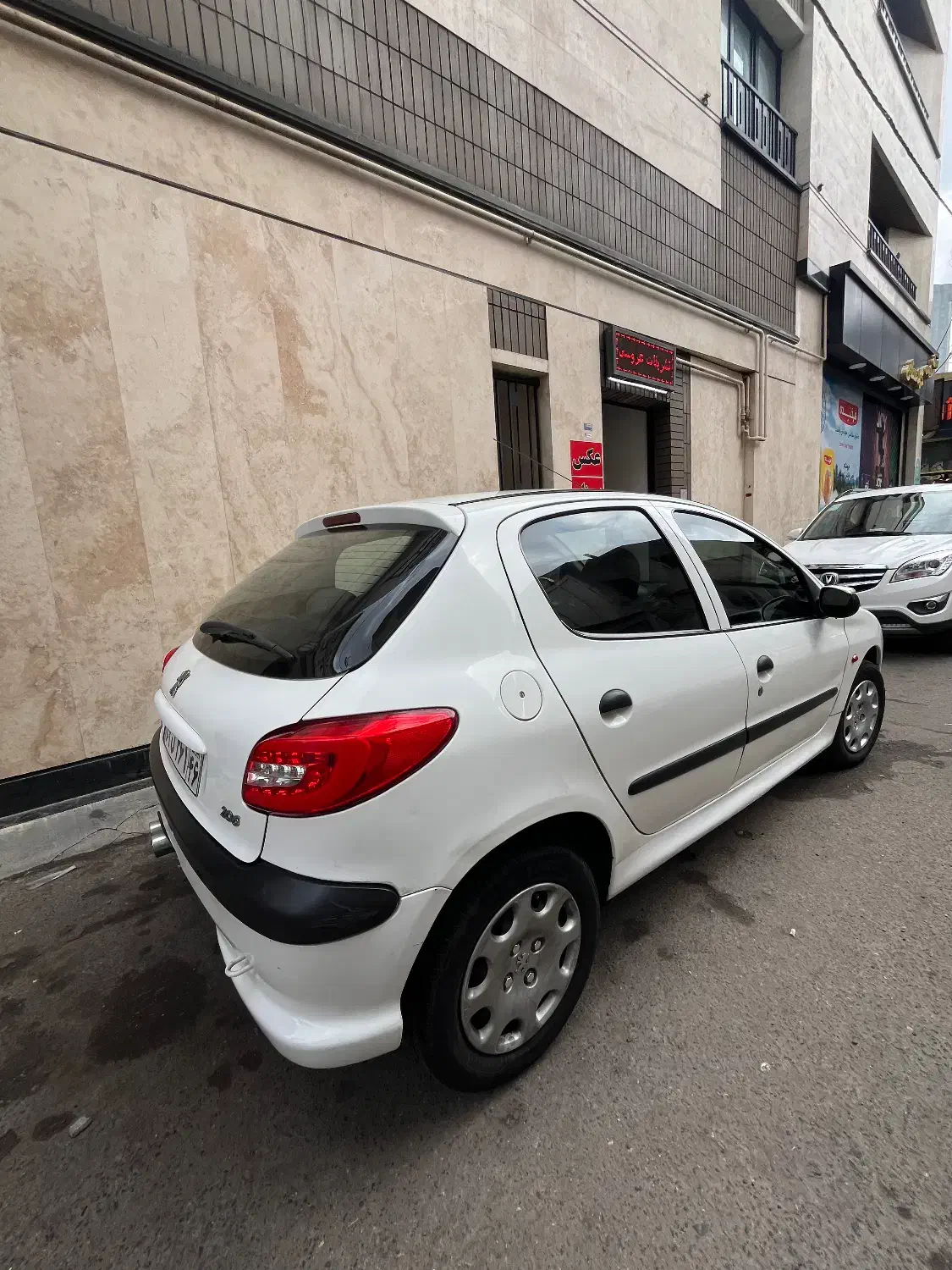 206 سفید تیپ 5مدل 1394|خودرو سواری و وانت|رشت, گلسار|دیوار