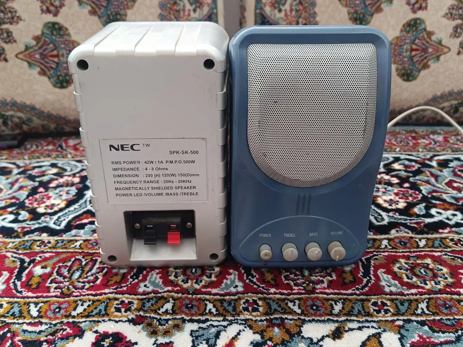 دوعدد باند اسپیکر برقی جنسش NEC اصلی|سیستم صوتی خانگی|سنندج, |دیوار