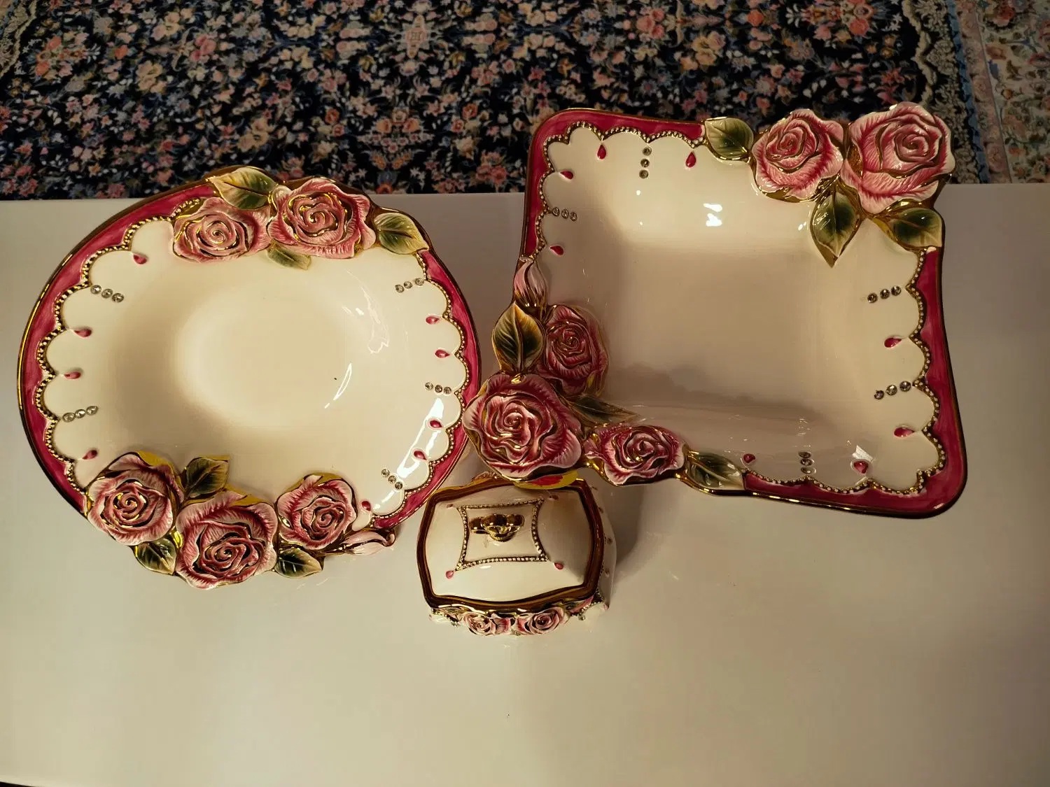 ظرف گل رز|ظروف سرو و پذیرایی|میناب, |دیوار