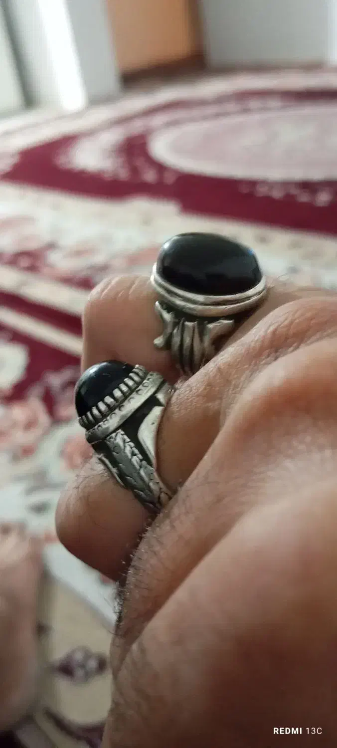 انگشتر نقره و خوشدست|جواهرات|رضویه, |دیوار