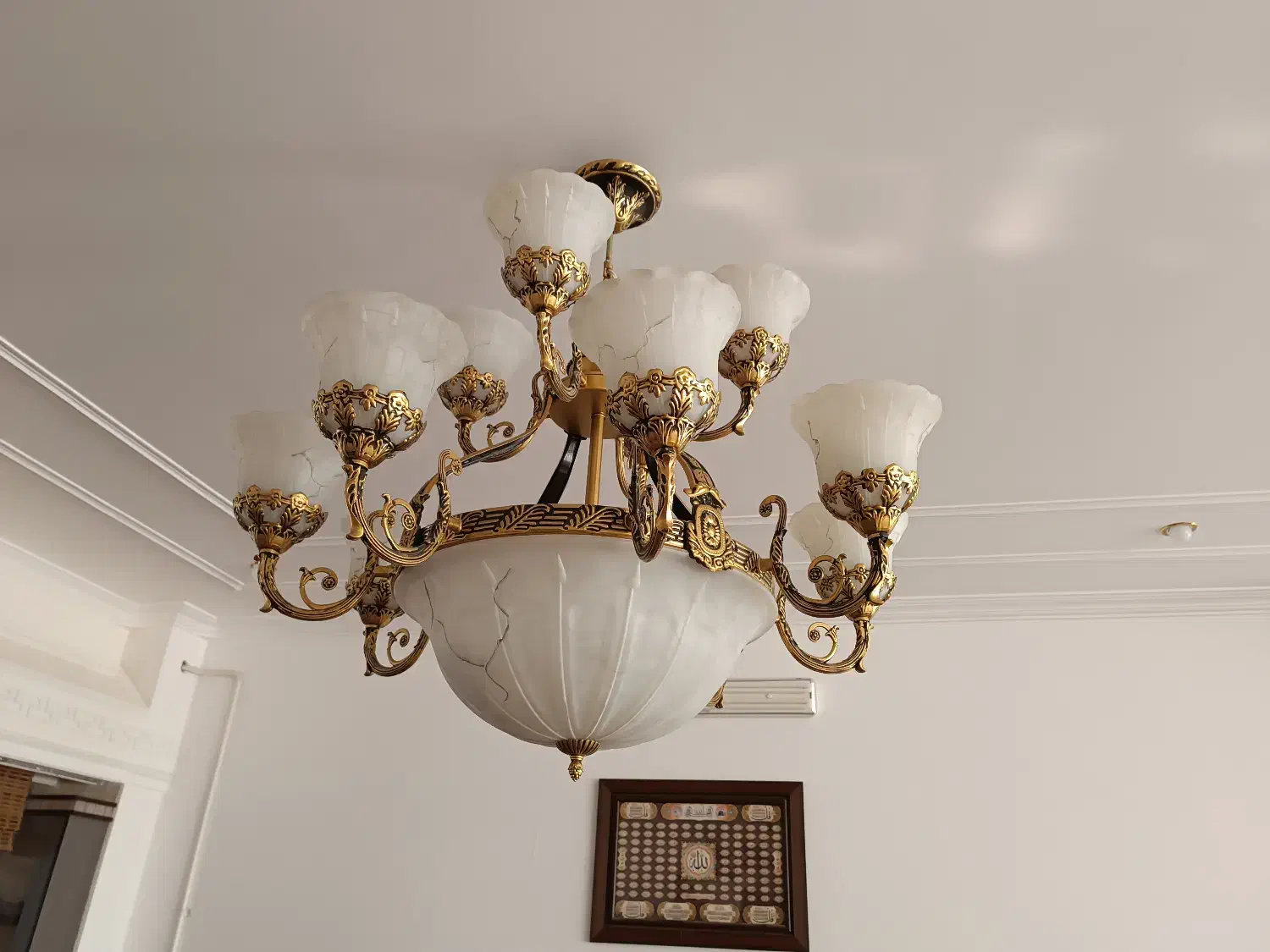 فروش ۴ عدد لوستر دو طبقه|لوستر و چراغ آویز|یزد, |دیوار