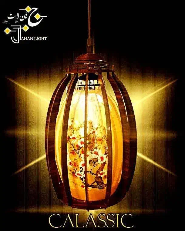 لوستر چوبی|لوستر و چراغ آویز|اصفهان, مفتح|دیوار