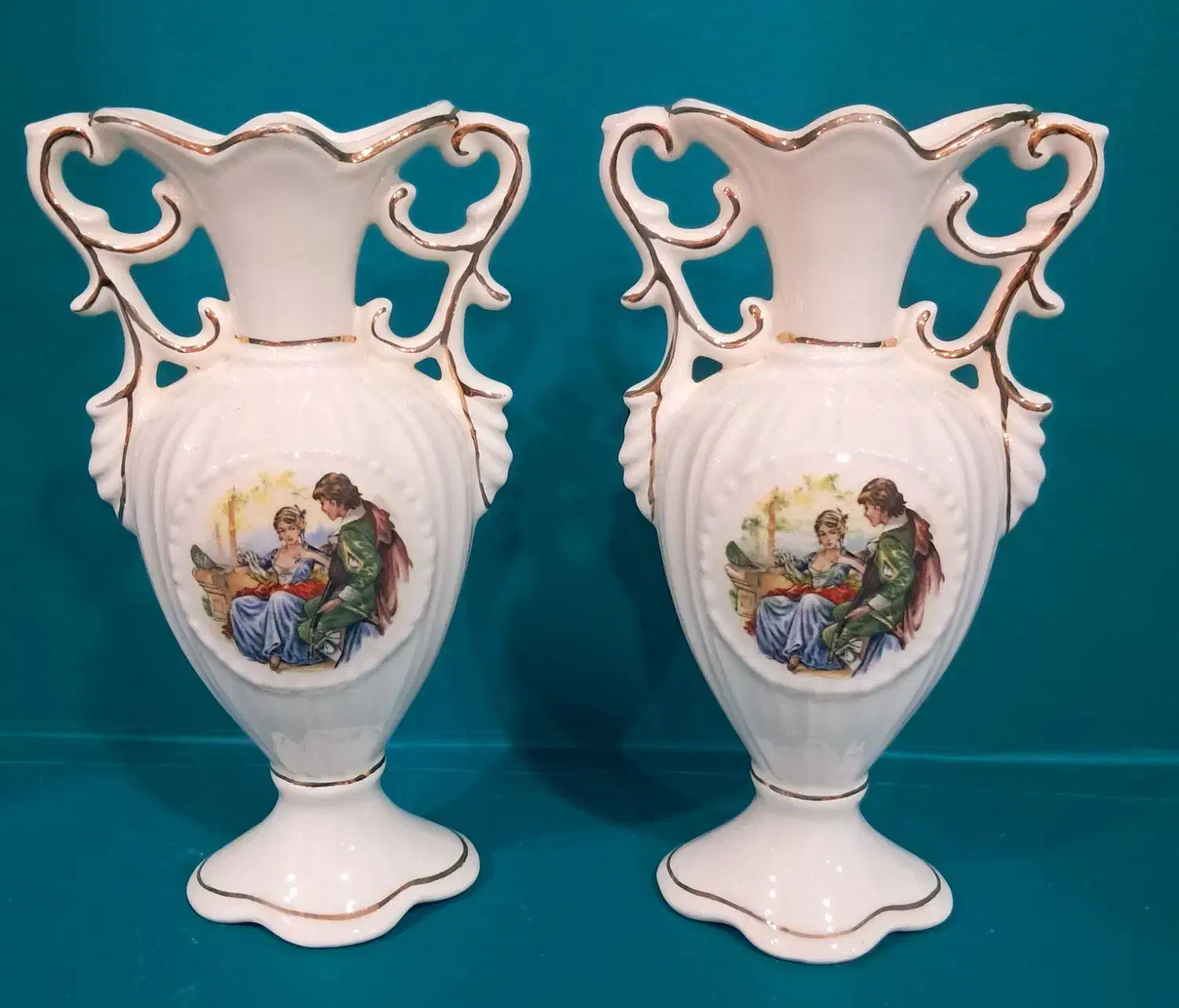 جفت گلدان ایتالیا(معاوضه کالا به کالا)عضو کانالشو|صنایع دستی و سایر لوازم تزئینی|قم, شهید رجایی|دیوار