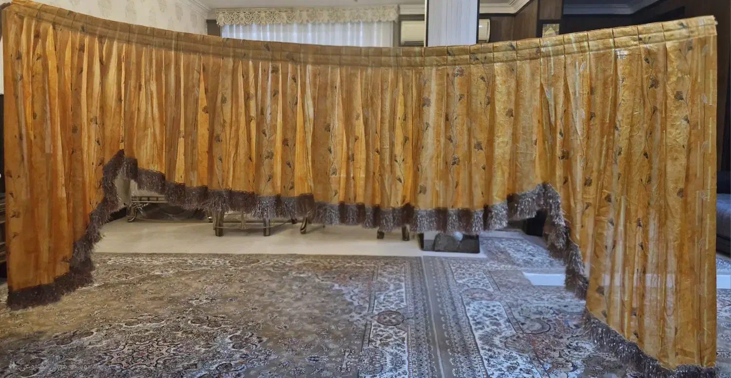 پرده نازک با رنگ بسیار کم نظیر و زیبا|پرده، رانر، رومیزی|اهواز, کوی مهندسان|دیوار