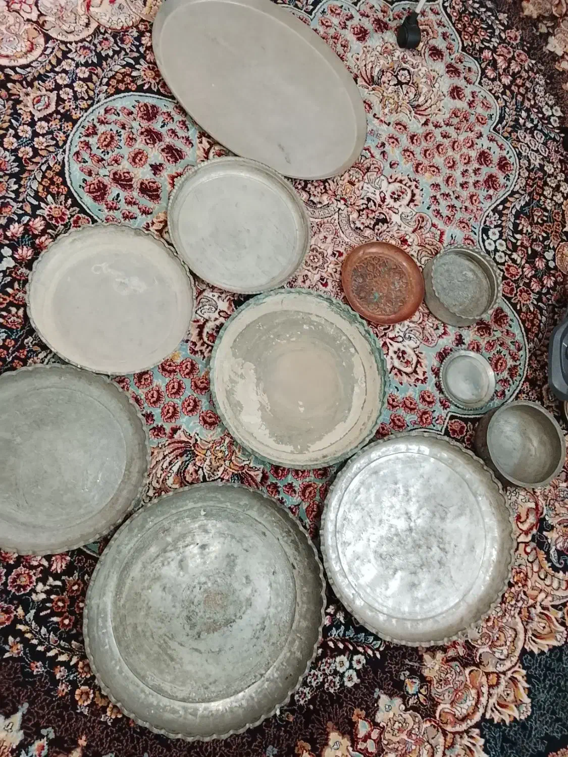 ظروف مسی قدیمی|کلکسیون اشیاء عتیقه|پاکدشت, پاکدشت (مامازند)|دیوار