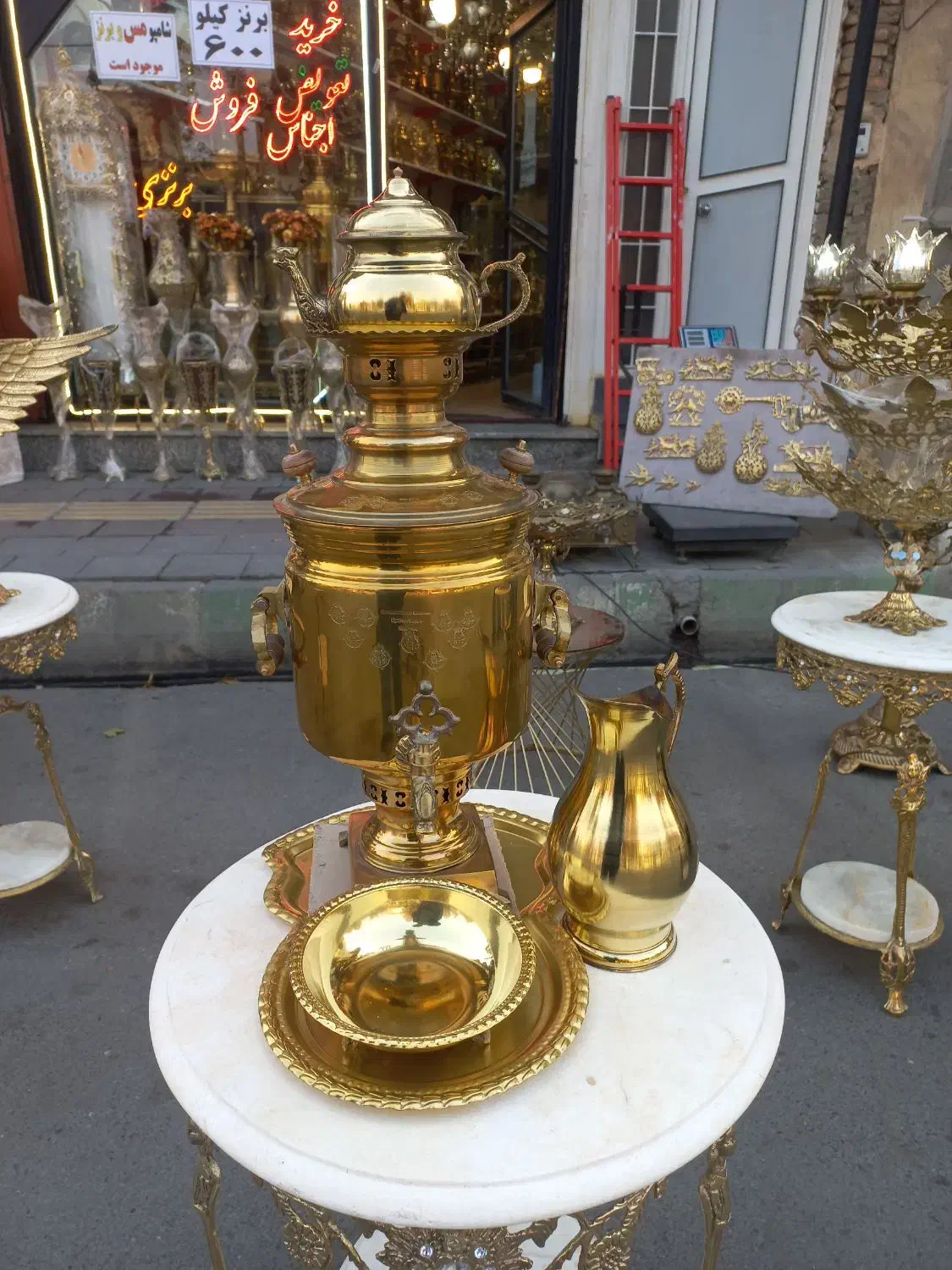 سماور ذغالی برنز شب یلدا|سماور، چای‌ساز، قهوه‌ساز|ارومیه, |دیوار