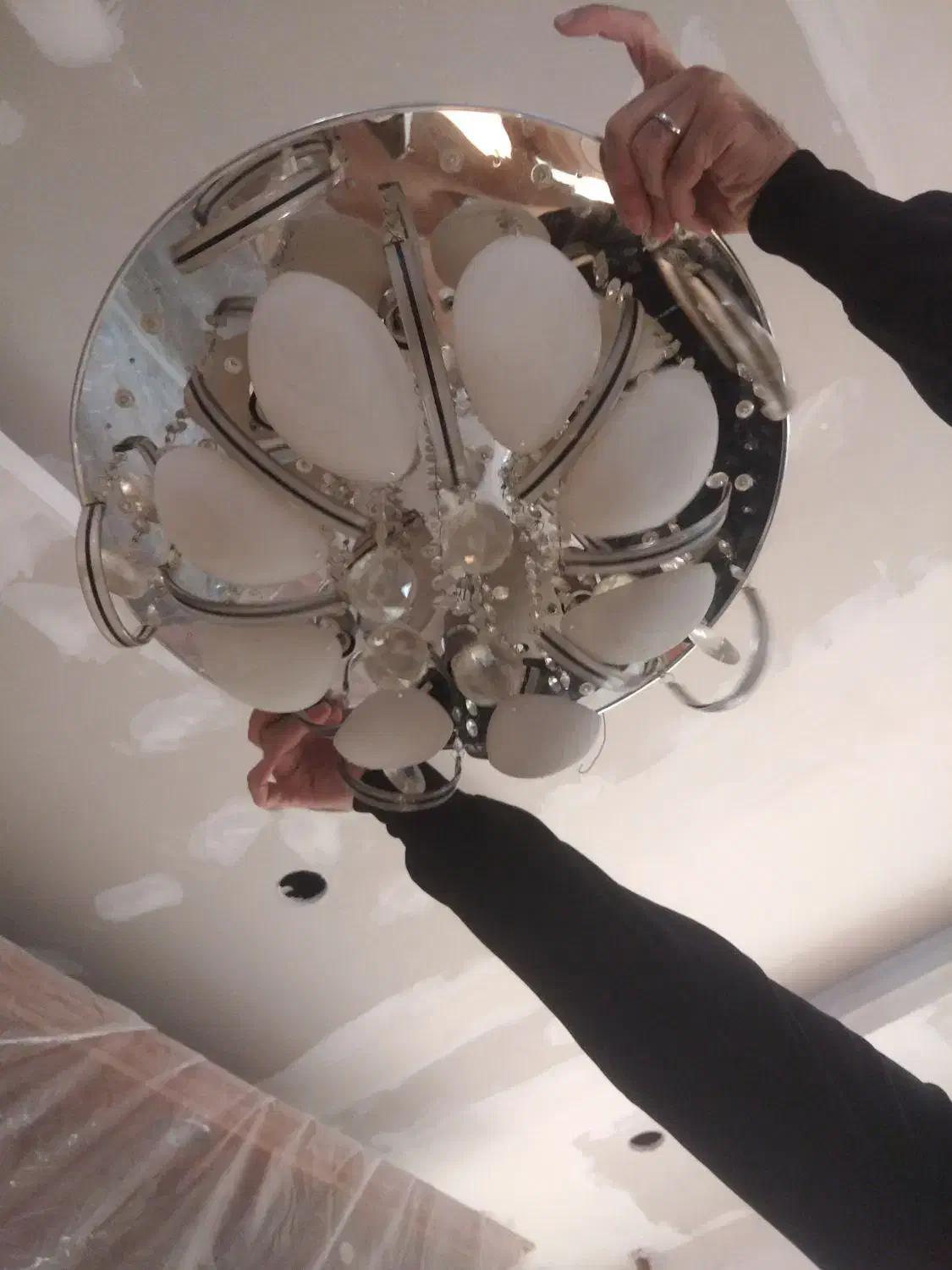 فروش 2 عدد لوستر سقفی|لوستر و چراغ آویز|رشت, معلم|دیوار