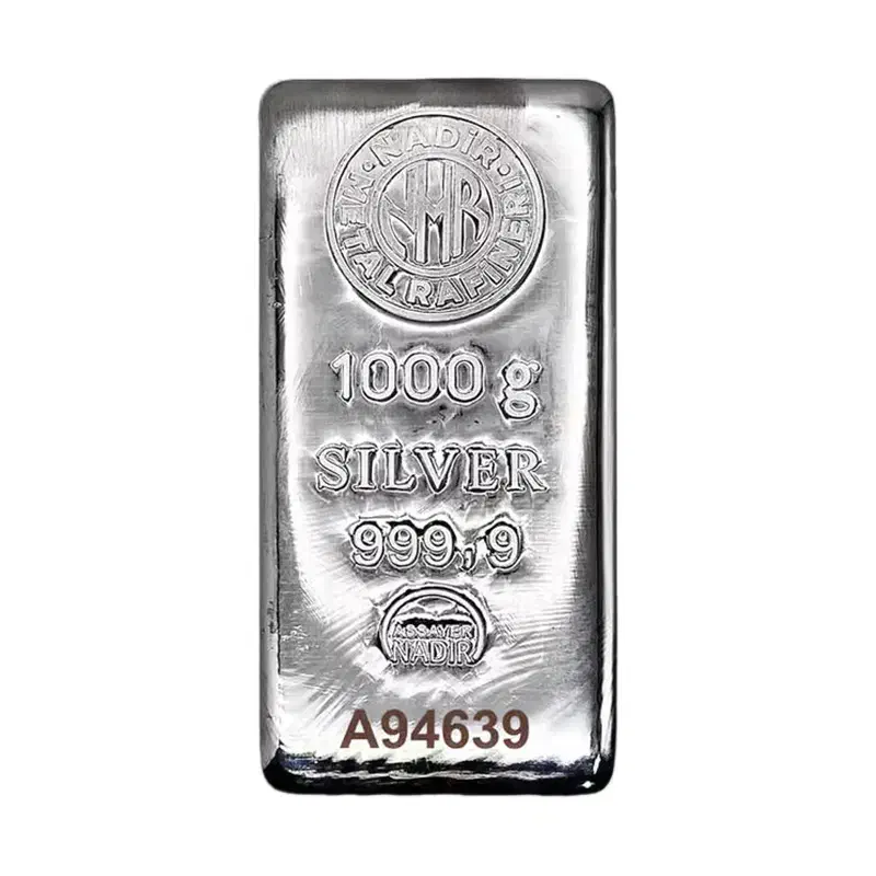 شمش نقره یک کیلویی نادیر ترک عیار ۹۹۹.۹|جواهرات|تهران, دروازه شمیران|دیوار