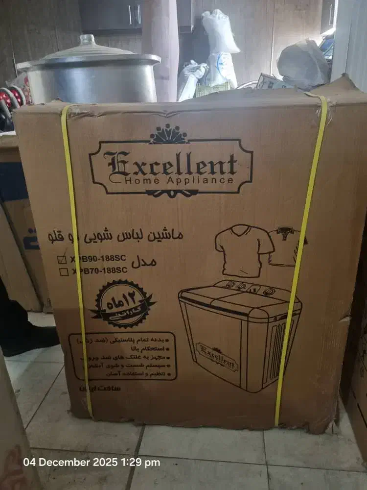 ماشین لباسشویی اکسلنت مدلXPB90-188SCظرفیت ۹کیلوگرم|ماشین لباسشویی و خشک‌کن لباس|تهران, جوادیه|دیوار