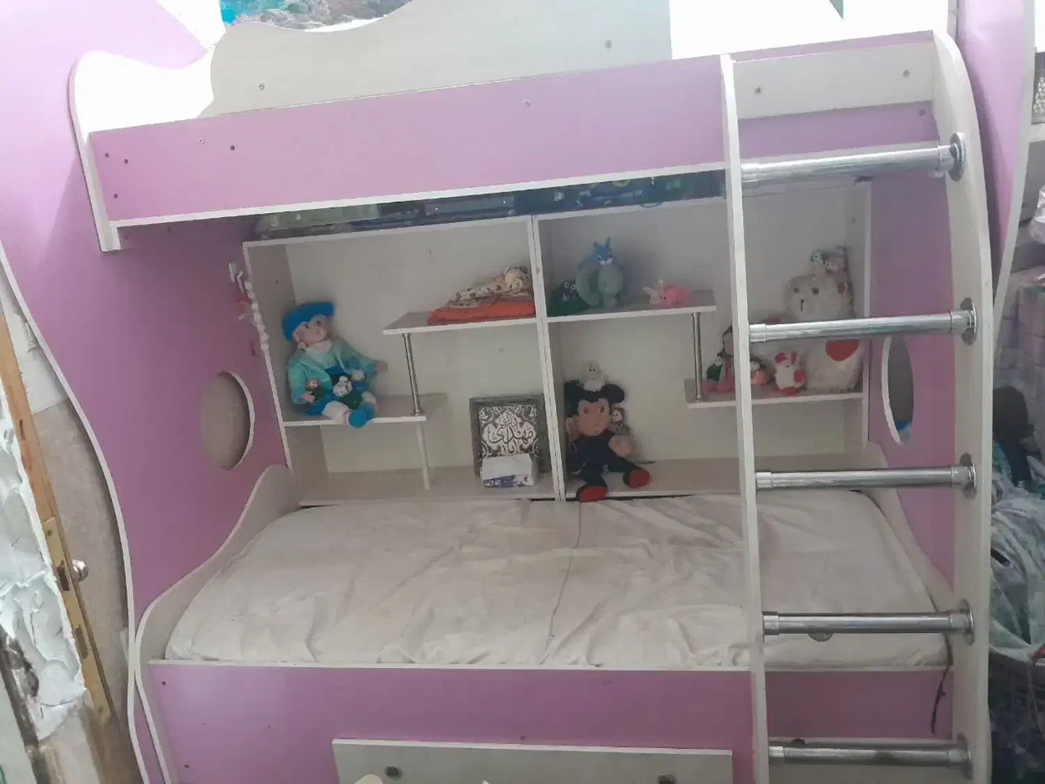 تختخواب دوطبقه نوجوان|تخت و سرویس خواب|یزد, |دیوار