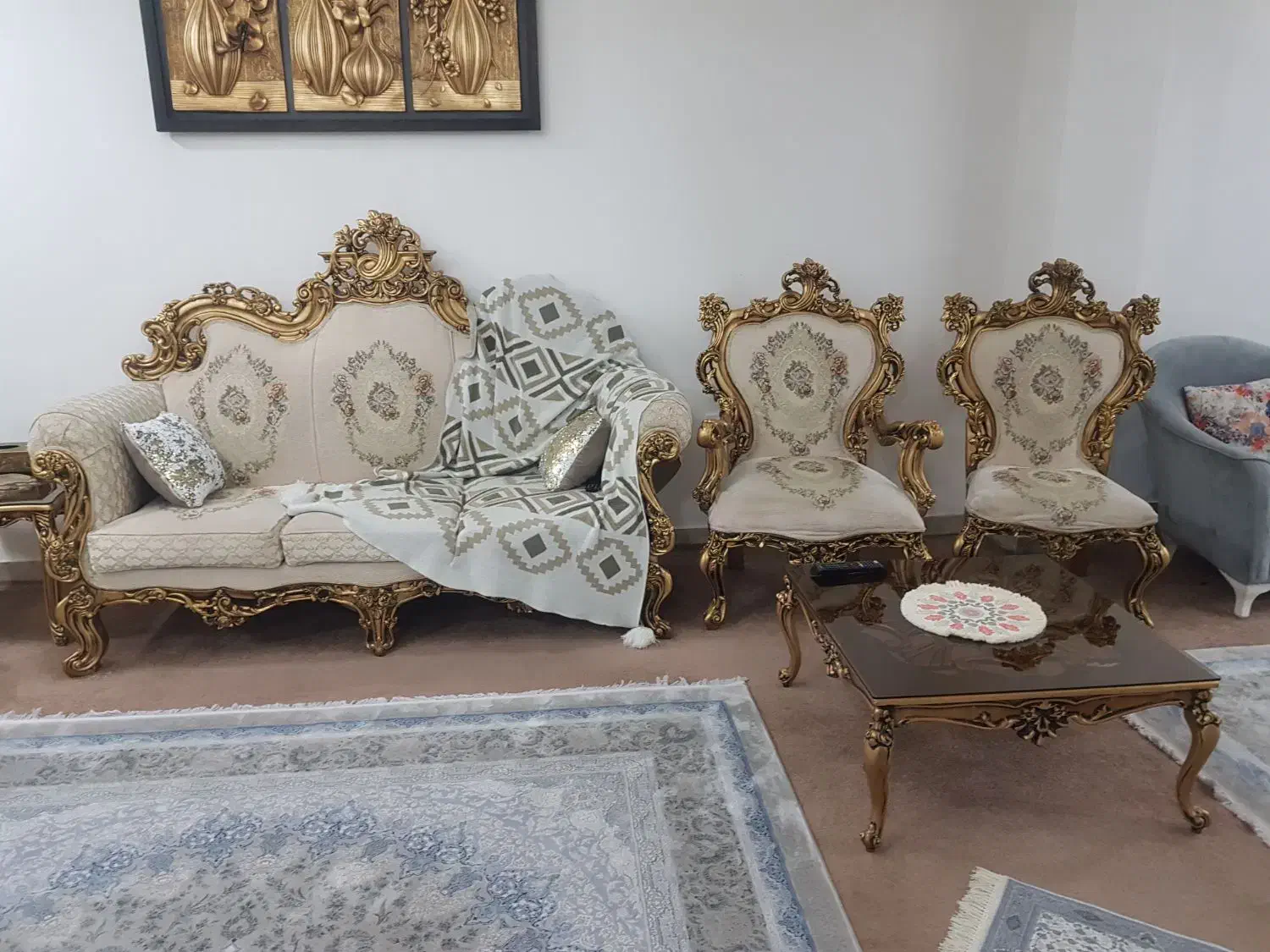 مبل سلطنتی ، مبل راحتی و میز غذاخوری|مبلمان خانگی و میز عسلی|بندر ماهشهر, |دیوار