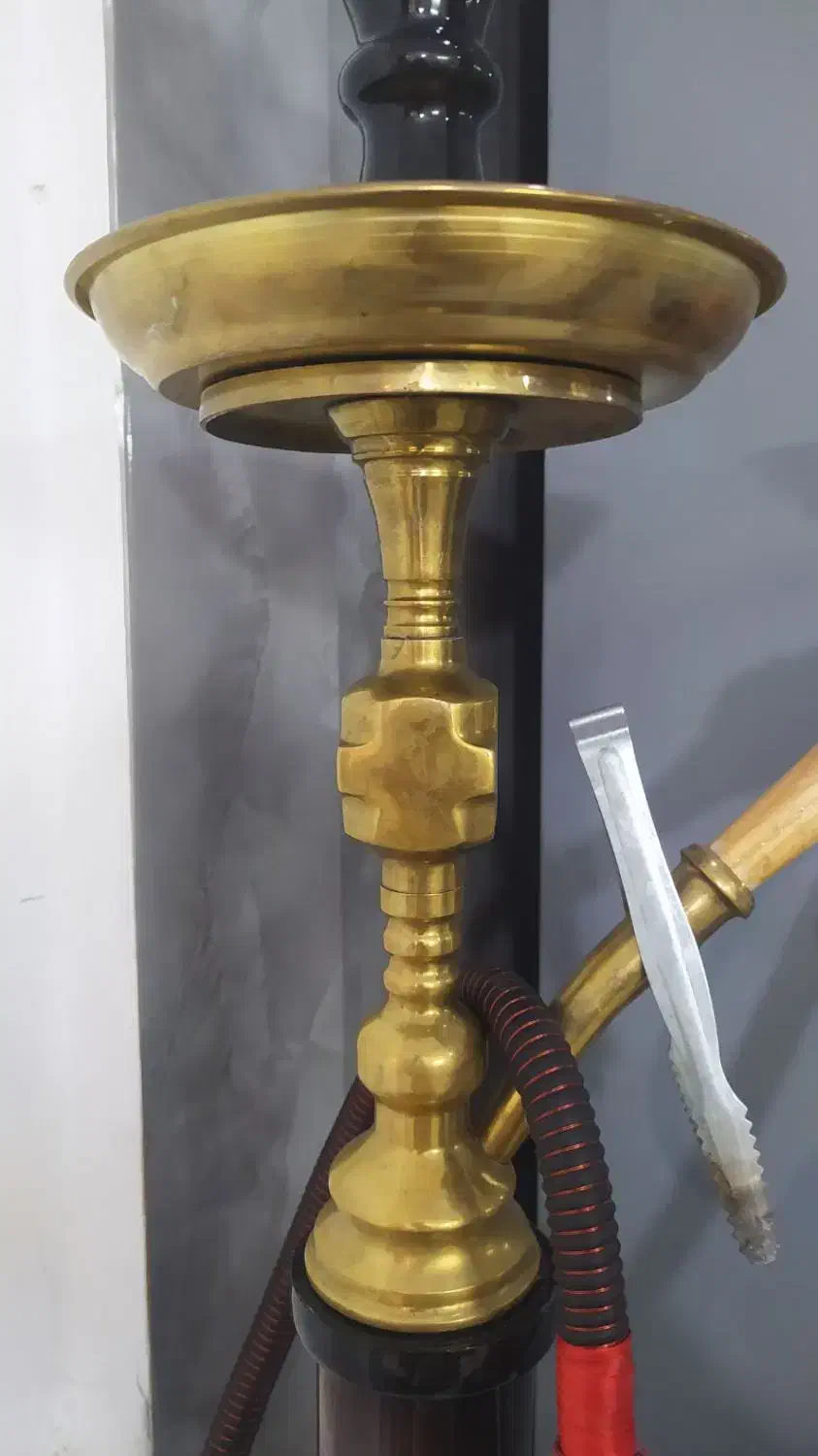 قلیون تنه برنجی درحد نو|صنایع دستی و سایر لوازم تزئینی|ورامین, ورامین|دیوار