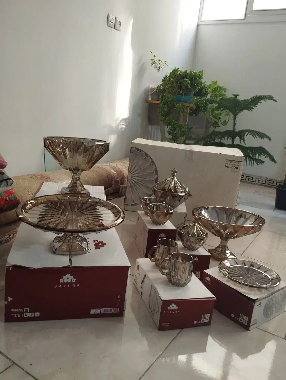 سرویس ۲۵ پارچه آجیل خوری میوه خوری|ظروف سرو و پذیرایی|قرچک, صالح آباد|دیوار