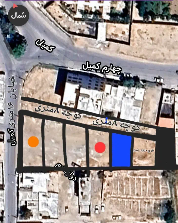 ۲۰۲متر زمین مسکونی، سند۶دانگ تکبرک، تفکیک شهرداری|فروش زمین و ملک کلنگی|شاهرود, |دیوار