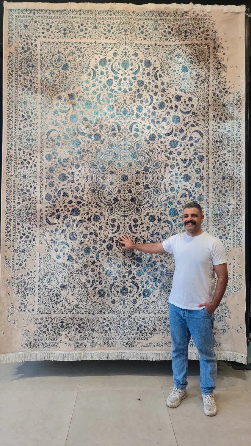 فرش1200شانه ابریشم/ارسال رایگان/پرداخت بعداز تحویل|فرش|شیراز, معالی‌آباد|دیوار