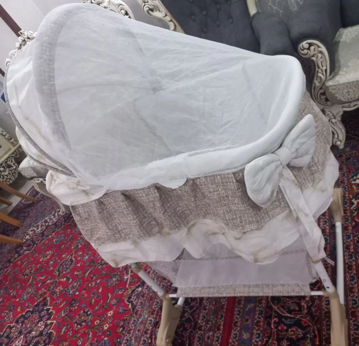 گهواره چندکاره وکاربردی|تخت و صندلی بچه|ساوه, |دیوار