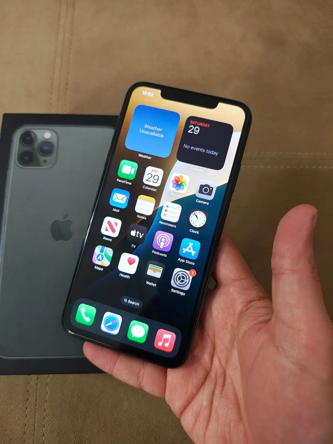 iPhone 11 pro max 256G zaa 2 SIM پک اصلی در حد|موبایل|سنندج, |دیوار