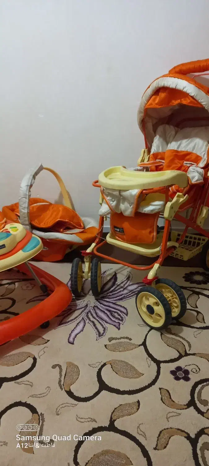 کالسکه روروعک و کریر صندلی ماشین کودک|کالسکه و لوازم جانبی|مهاجران, |دیوار