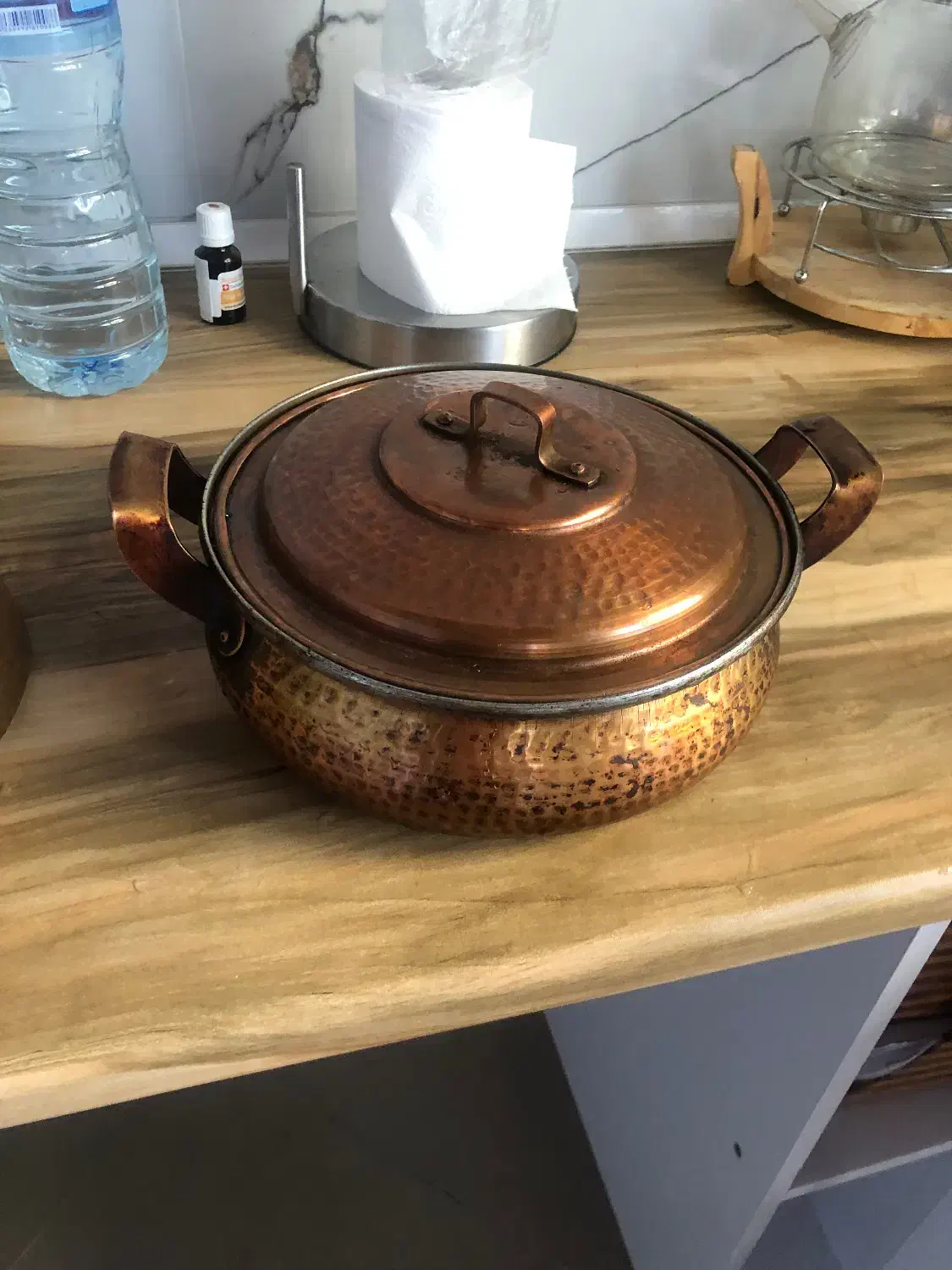 ماهیتابه مسی قدمت دار|ظروف پختوپز|طالقان, |دیوار