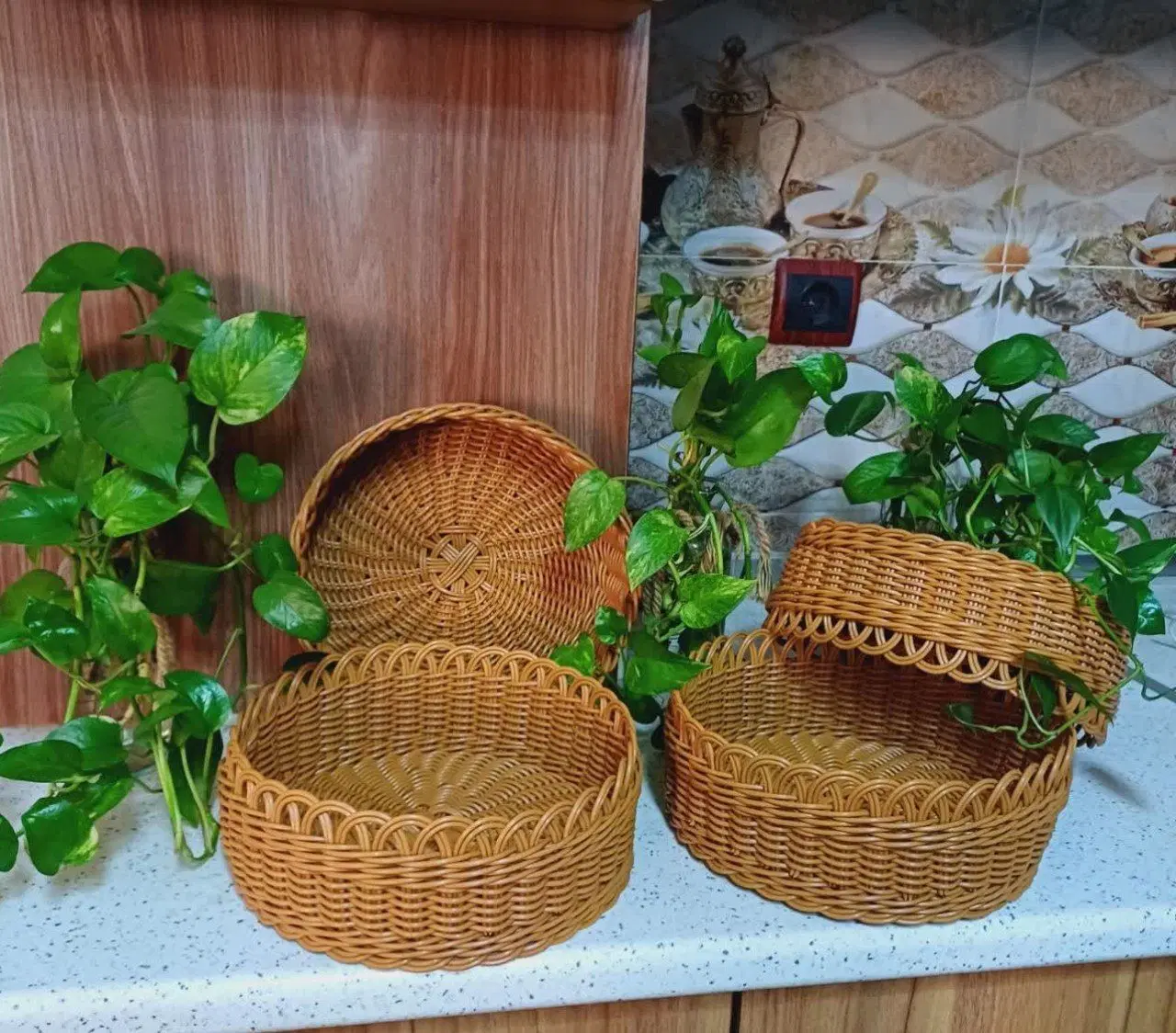 سبد بافی|صنایع دستی و سایر لوازم تزئینی|الیگودرز, |دیوار