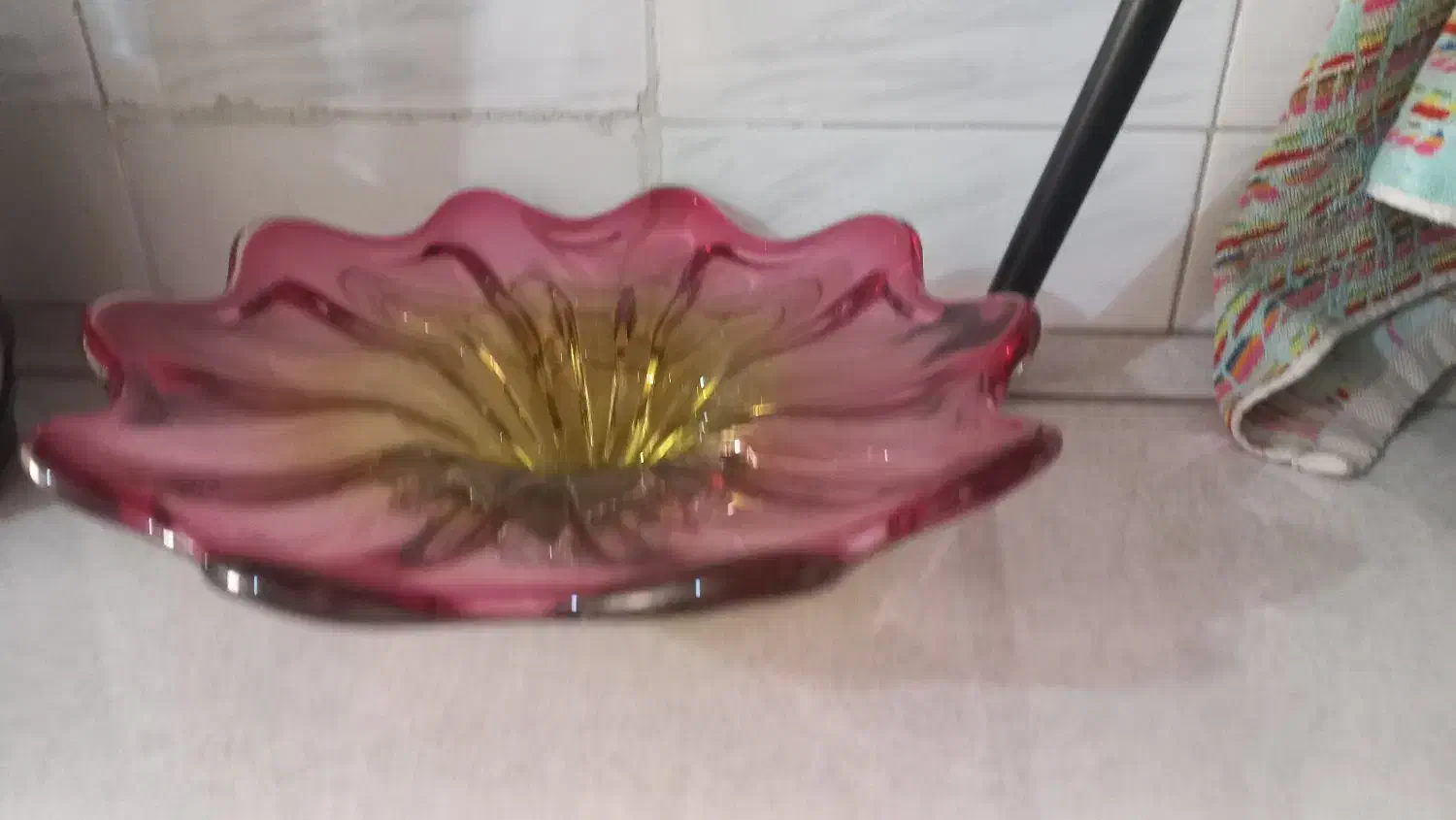 یک عدد میوه خوری دست ساز کریستال|صنایع دستی و سایر لوازم تزئینی|ری, سیزده آبان|دیوار