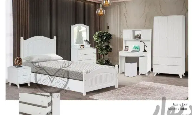 تخت نوجوان/دو طبقه/ دیاموند کد 12|تخت و سرویس خواب|قشم, |دیوار