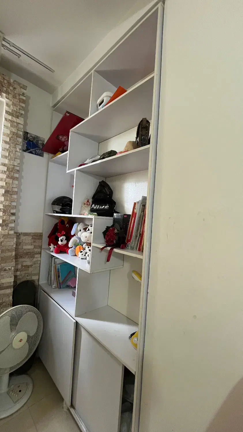 کمدکتابخانه|کتابخانه، شلف، قفسه‌های دیواری|ساری, |دیوار