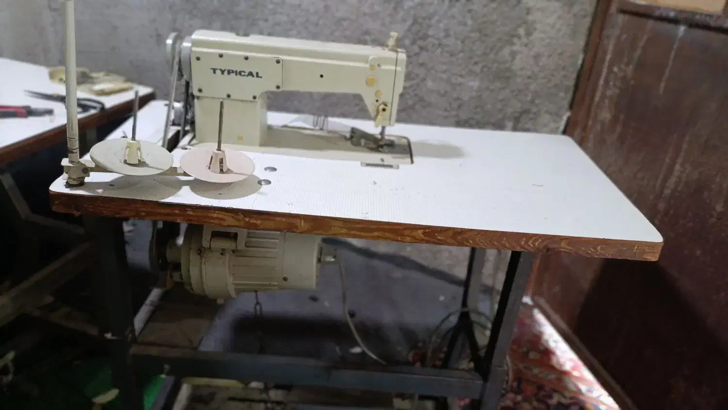 چرخ سر دوز و چرخ راسته دینام دار|چرخ خیاطی و ریسندگی|تنکمان, |دیوار