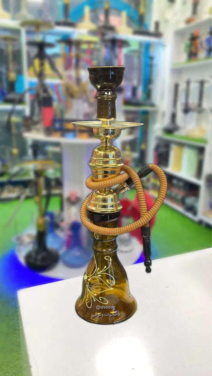 قلیان طرح برنجی شاه عباسی|صنایع دستی و سایر لوازم تزئینی|اردبیل, |دیوار