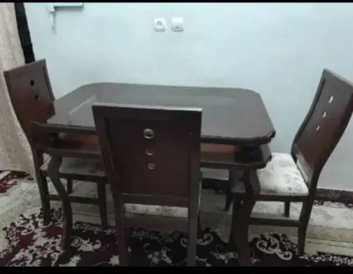 میز نهارخوری. چهارنفره|میز و صندلی غذاخوری|شیراز, شهرک برق|دیوار