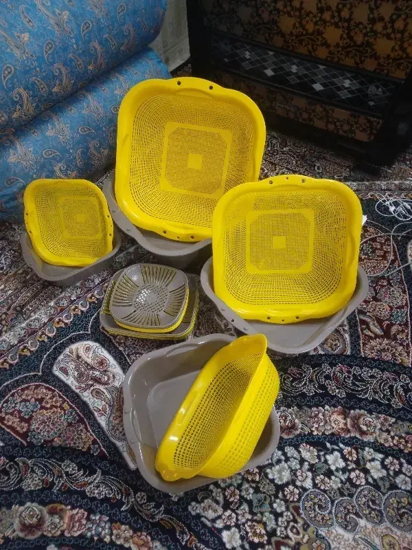 سلام سبد پلاستیکی برنج ریزی سبزی خوری|ظروف نگهدارنده، پلاستیکی، یکبارمصرف|بیرجند, |دیوار