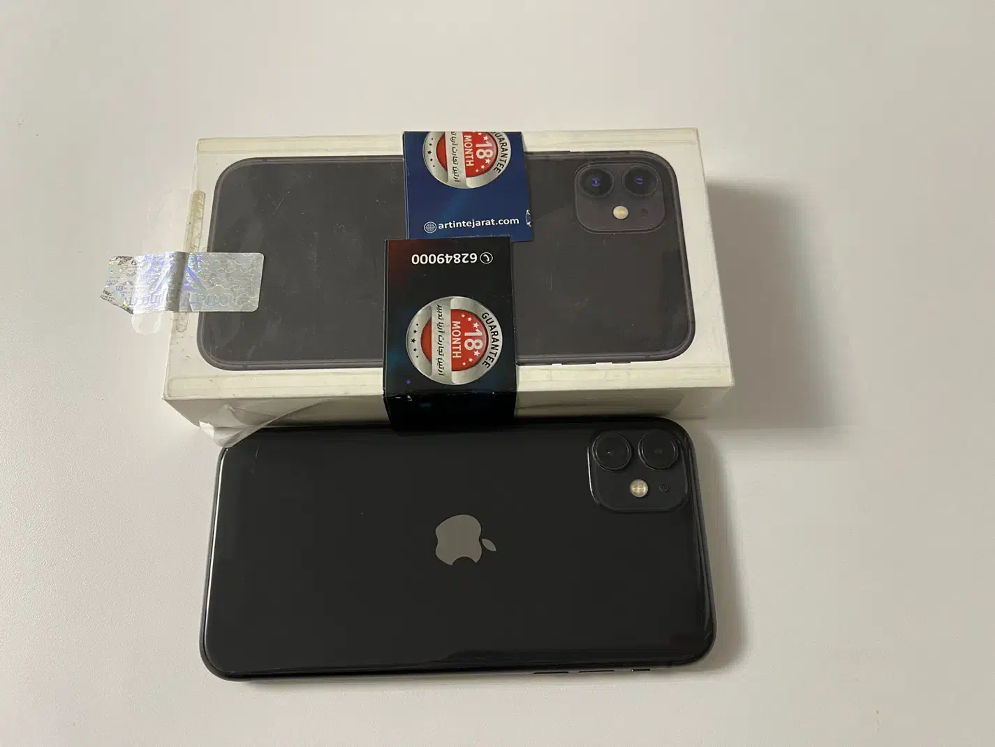 گوشی ایفون ۱۱مشکی۸۰٪پک اصلی|موبایل|قزوین, |دیوار