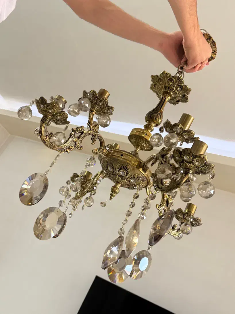 لوستر برنز اصل تهران|لوستر و چراغ آویز|ارومیه, |دیوار