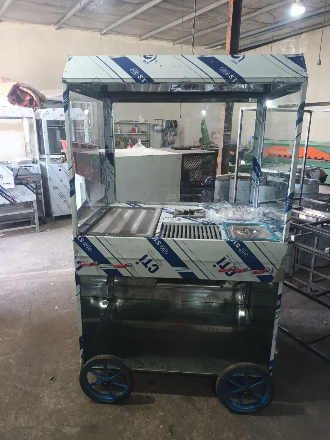 فلافلی فر همه کاره چرخدار ساندویچی پیتزا بیرونی|کافی‌شاپ و رستوران|گرگان, |دیوار