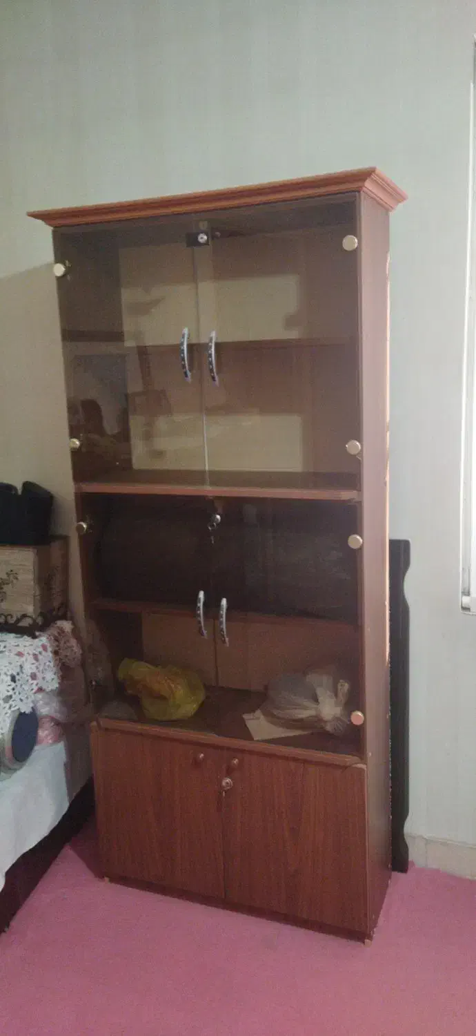 کتابخانه کاملا سالم|کتابخانه، شلف، قفسه‌های دیواری|کرج, دهقان ویلا|دیوار