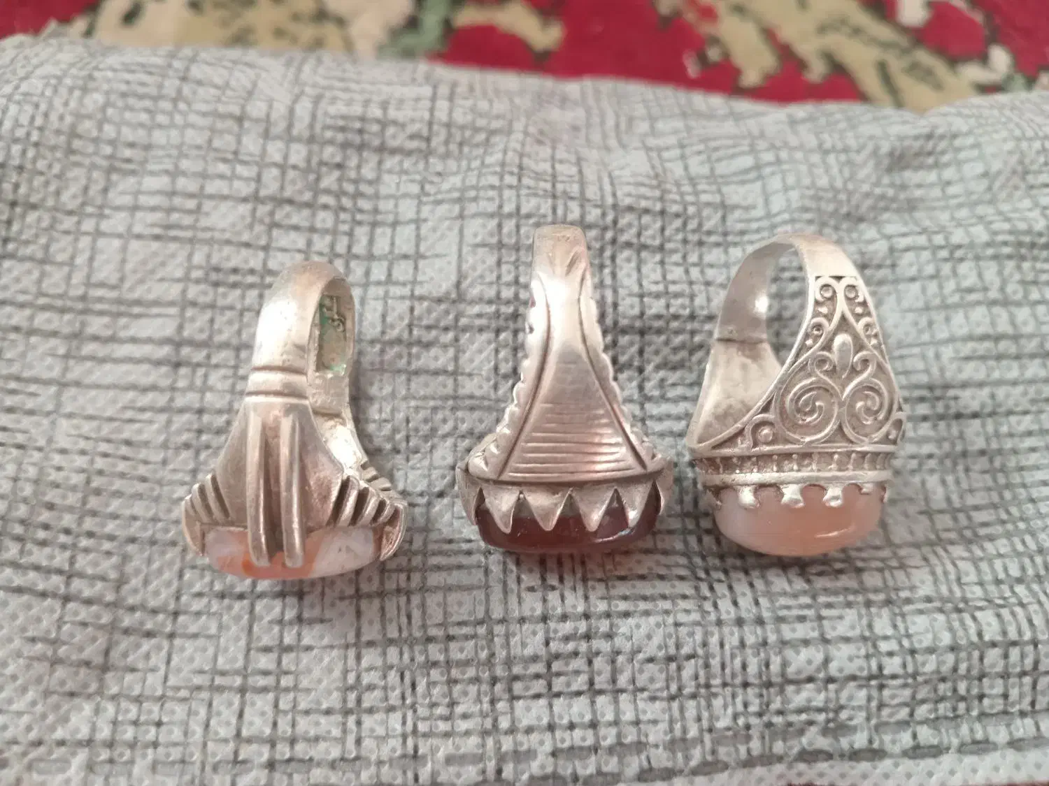 انگشتر نقره|جواهرات|بافت, |دیوار