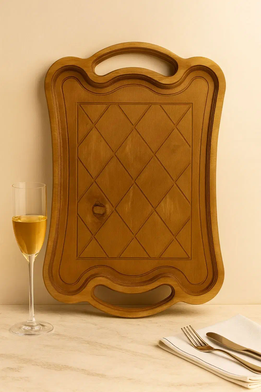 سینی چوبی|ظروف سرو و پذیرایی|اردبیل, |دیوار