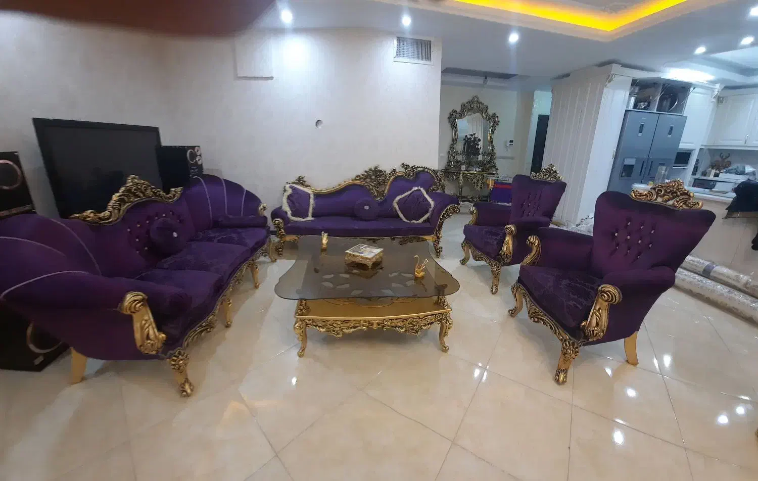 مبلمان کلاسیک ورق طلا|مبلمان خانگی و میز عسلی|محمدشهر, ولدآباد|دیوار