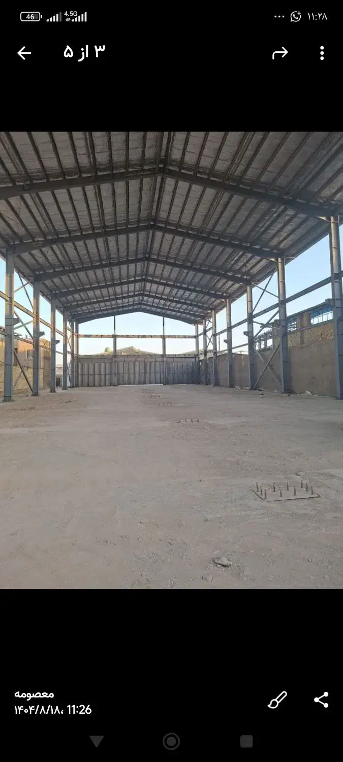 اجاره سوله ۱۴۰۰ در زمین ۱۷۰۰ برق ۵۰ کد ۳۹۸۱|اجارهٔ دفتر صنعتی، کشاورزی، تجاری|رباطکریم, کاظمآباد|دیوار