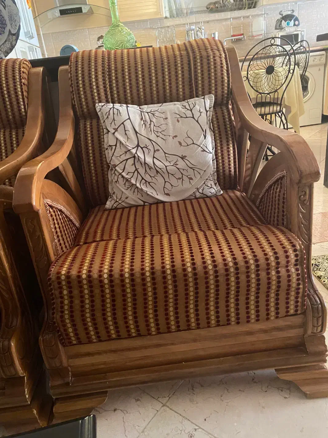 مبل با چوب راش|مبلمان خانگی و میز عسلی|محلات, |دیوار