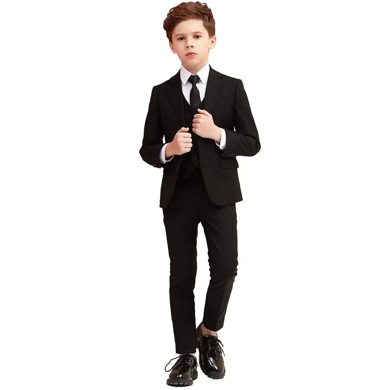 کت و شلوار بچگانه و نوجوان سه تیکه مشکی(آقایمد)|لباس|بیرجند, |دیوار