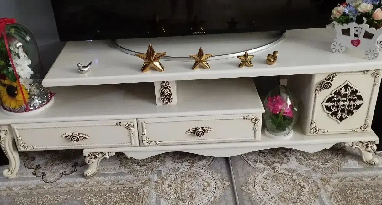 ست بوفه میز تلویزیون واینه کنسول|بوفه، ویترین، کنسول|رباط‌کریم, مسکن مهر آبشناسان|دیوار