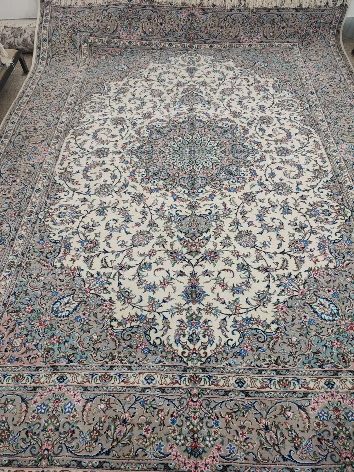 ۱۲ متری جفت و تک گل ابریشم|فرش|همدان, |دیوار