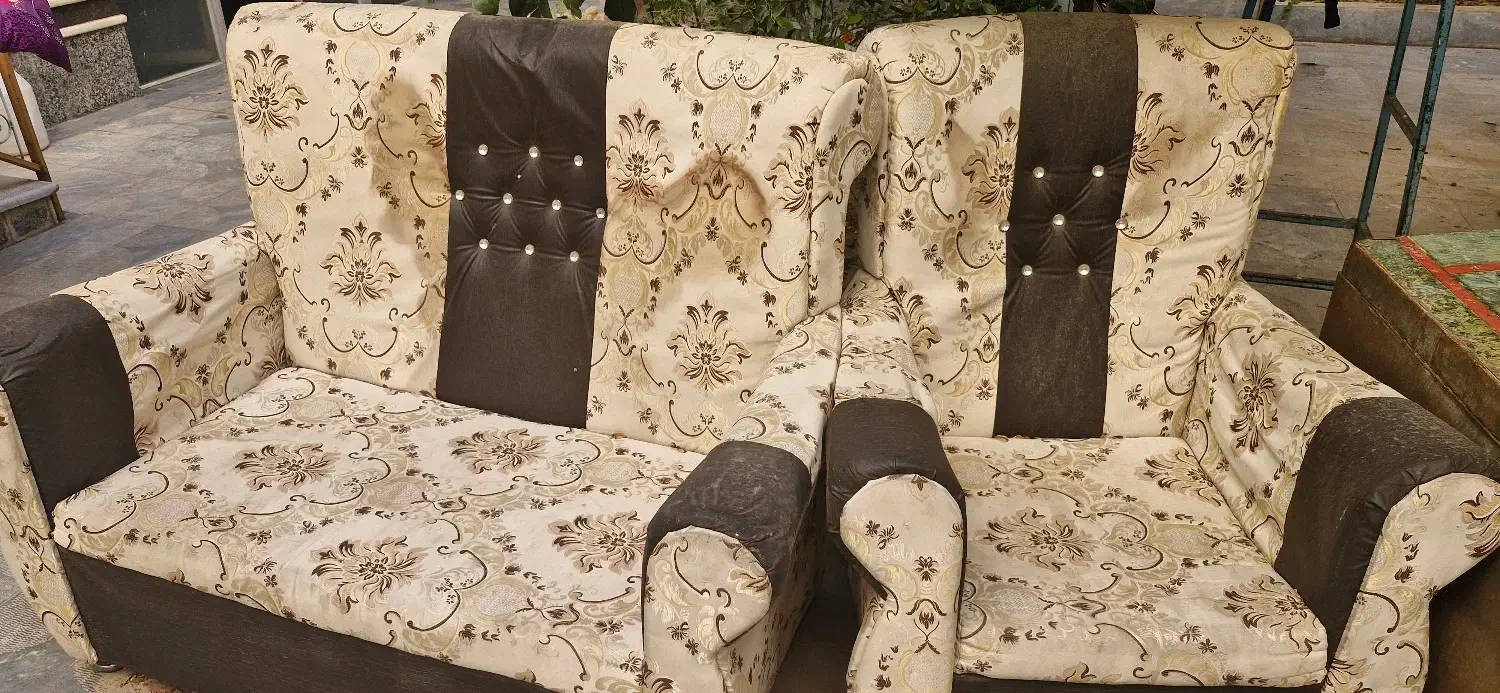 مبل ۷ نفره دست دوم|مبلمان خانگی و میز عسلی|آذرشهر, |دیوار