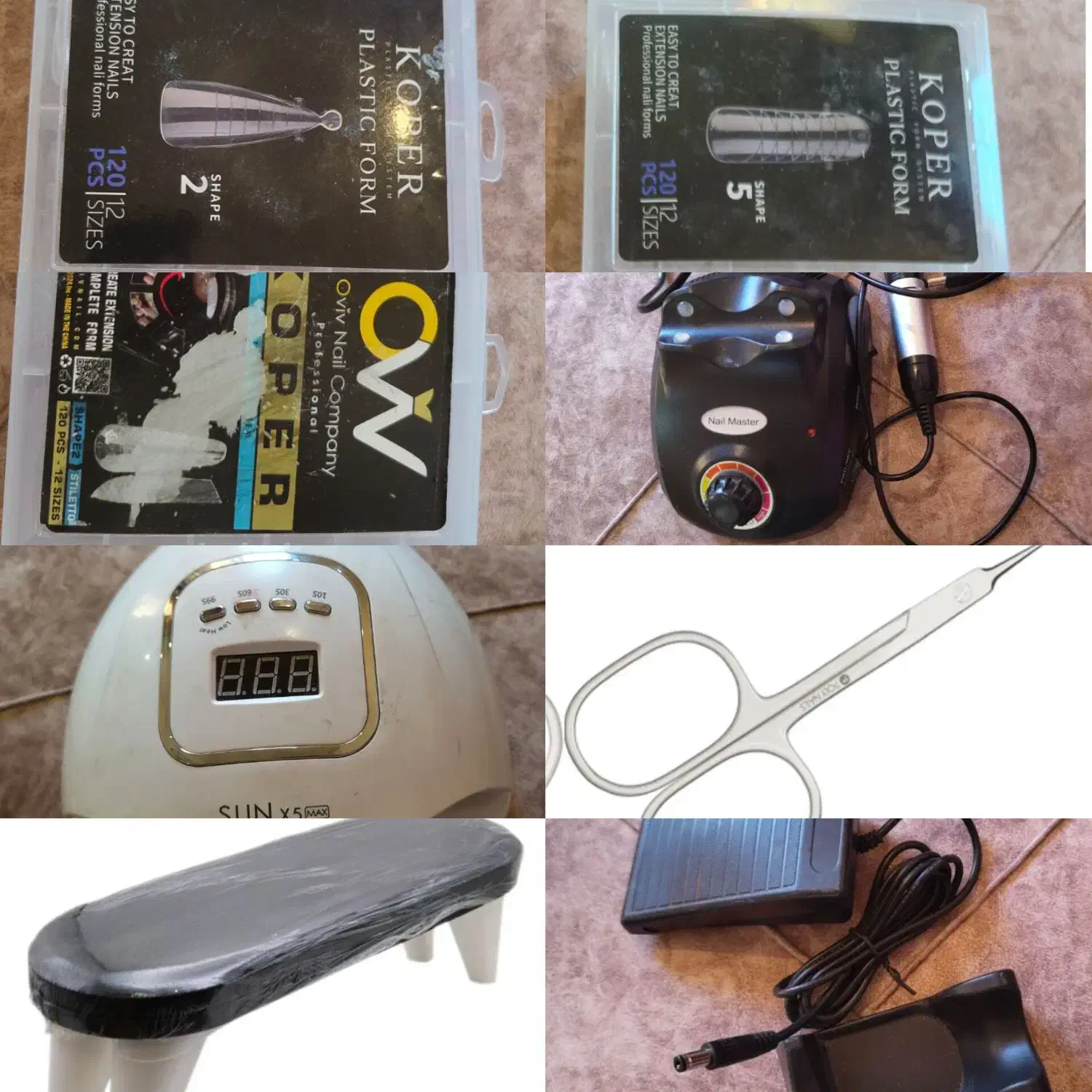 وسایل کاشت ناخون|آرایشی، بهداشتی، درمانی|جهرم, |دیوار