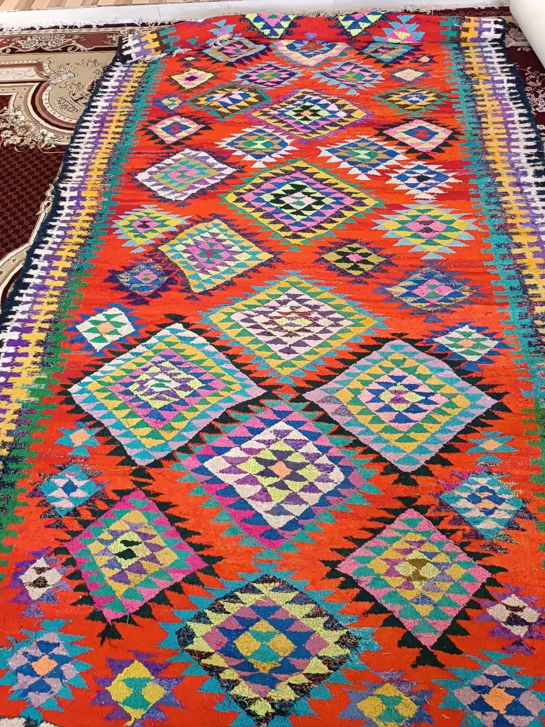 گلیم|گلیم، جاجیم، گبه|پلدختر, |دیوار