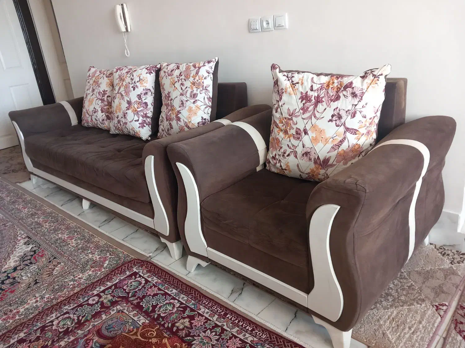 مبل راحتی 8 نفره صندوقدار + با جلو مبلی|مبلمان خانگی و میز عسلی|شاهین دژ, |دیوار