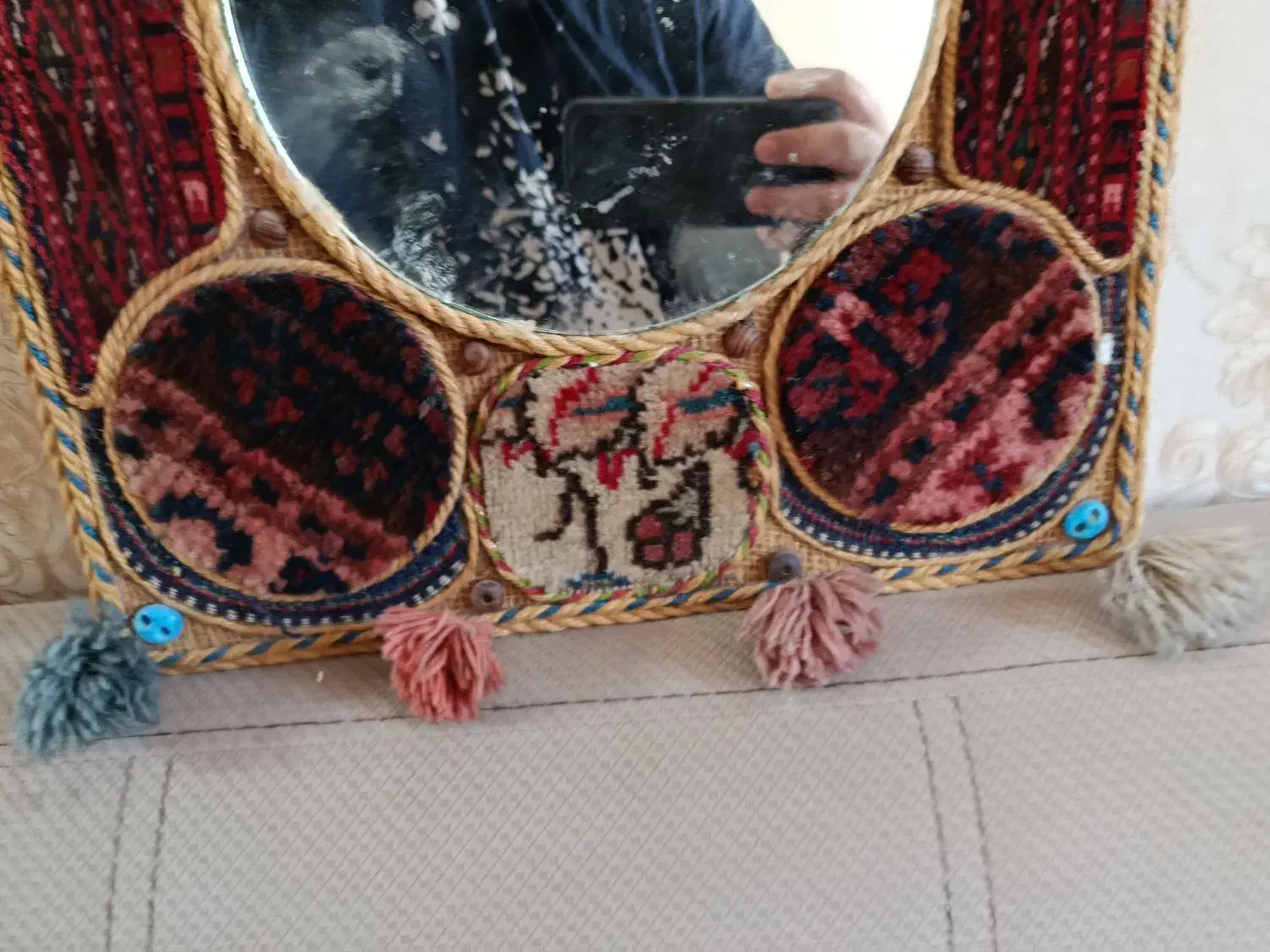 آینه سنتی دست بافت|آینه|تهران, ورزشگاه آزادی|دیوار