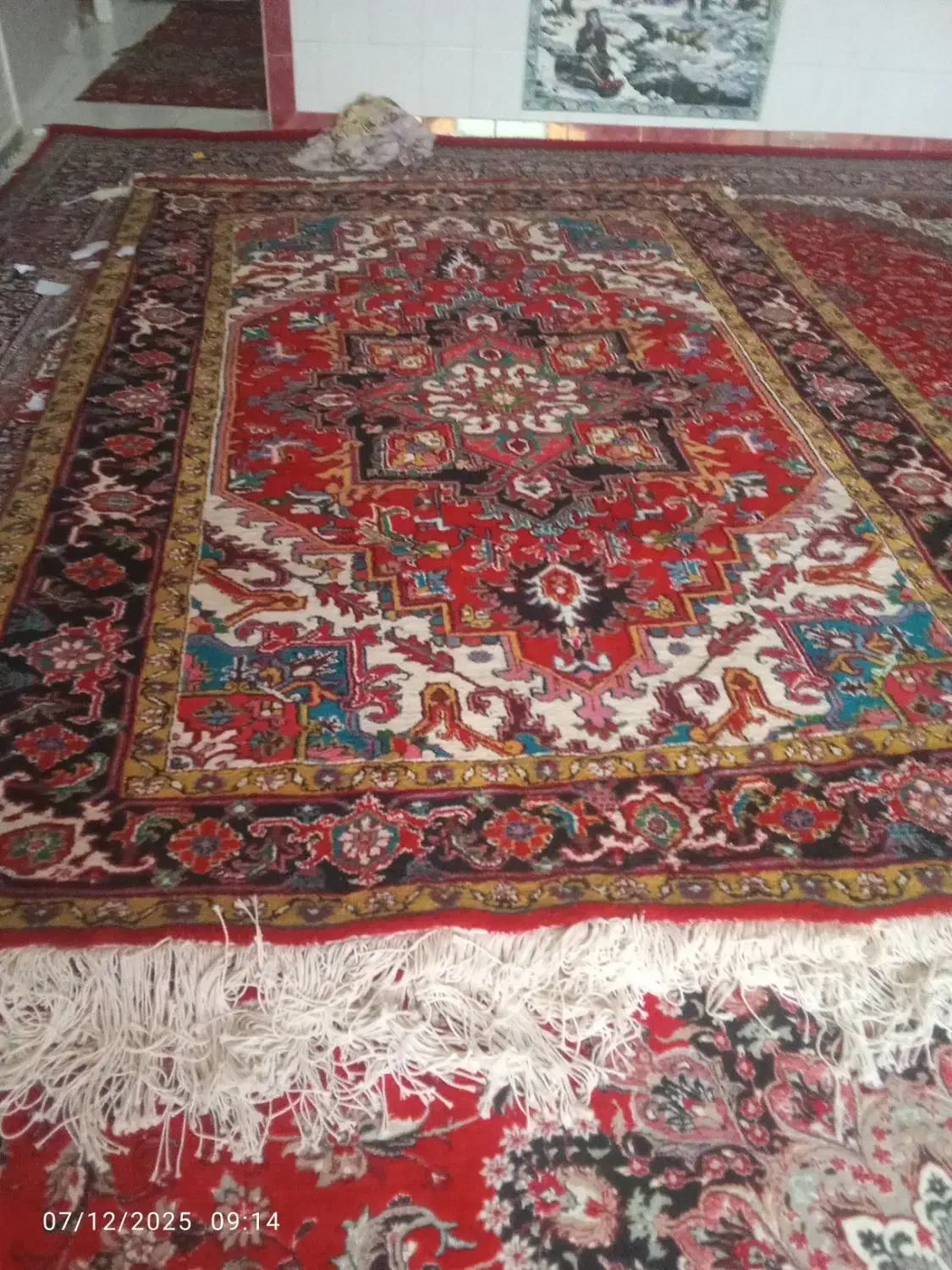 سلام یک جفت فرش دستباف نقش هریس|فرش|هریس, |دیوار