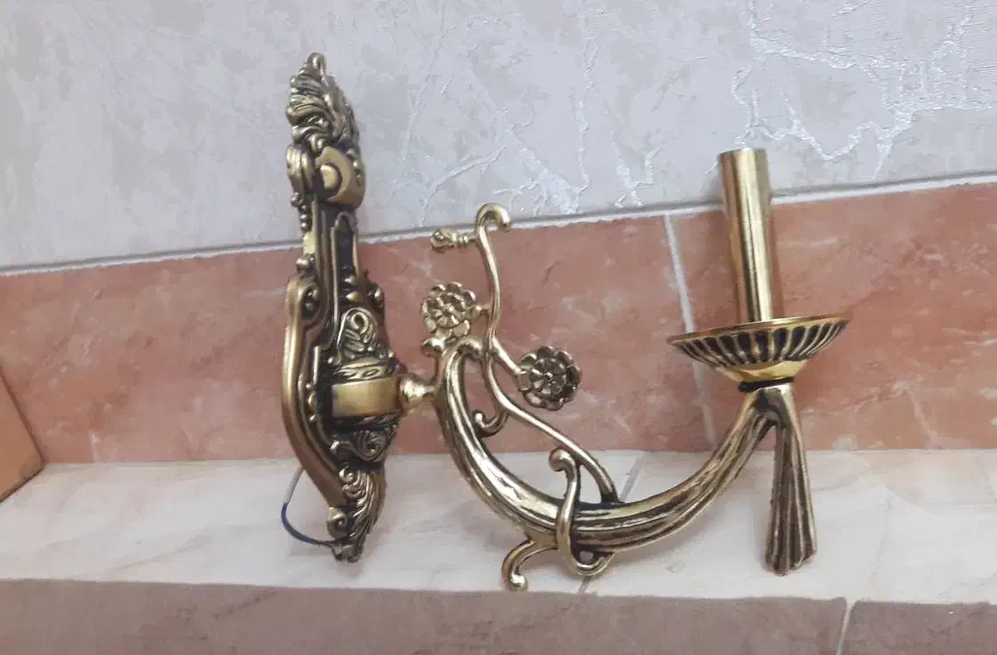 دیوارکوب طرح برنز|لوستر و چراغ آویز|ارومیه, |دیوار